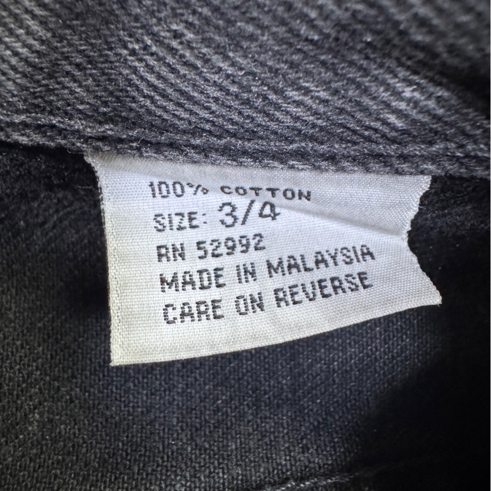 Jordache Vintage Basic Black Denim Jeans - Size 3/4 - Picture 8 of 12
